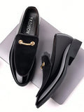 Casual Black Penny Loafers Shoes