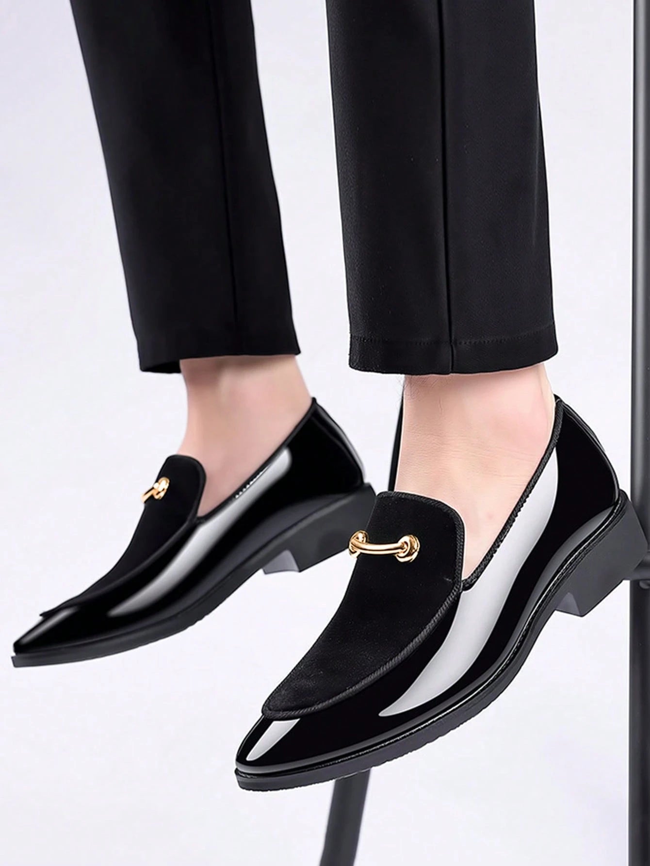 Casual Black Penny Loafers Shoes