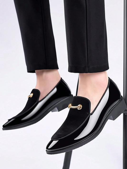Casual Black Penny Loafers Shoes