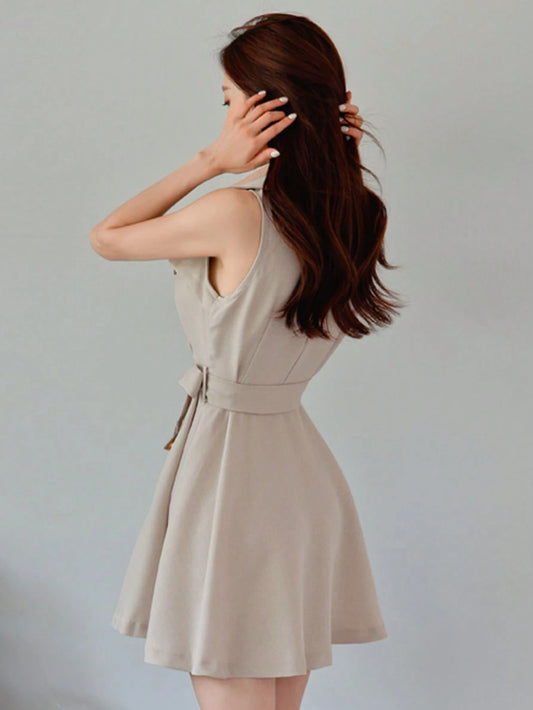 Double Breasted Belted Sundress