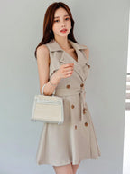 Double Breasted Belted Sundress