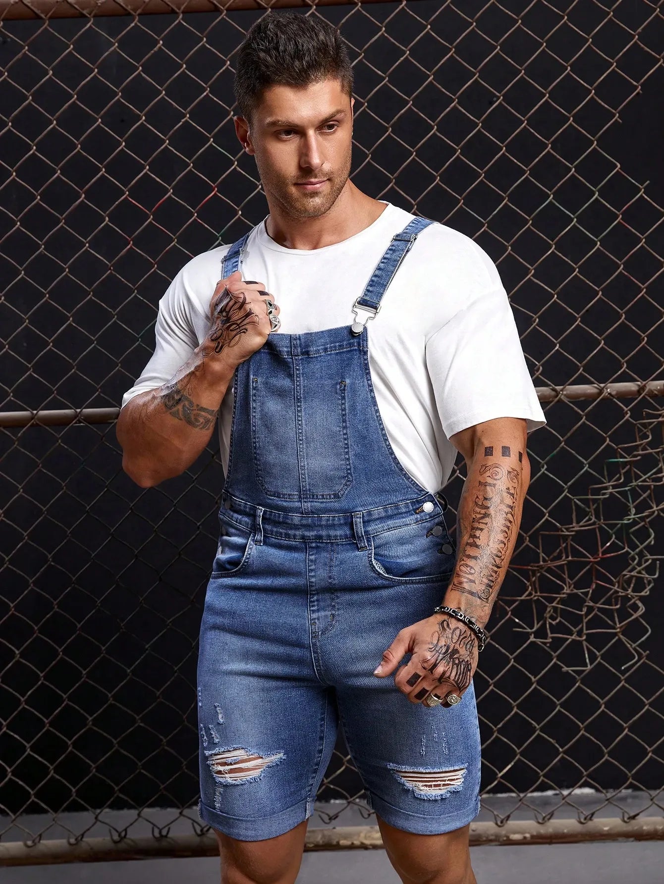 Denim Romper