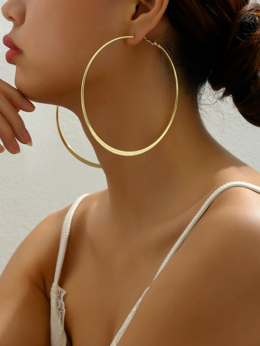 Faven gold hoop earring