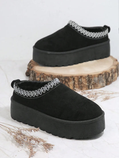 Clogs-Cozy Platform Slippers