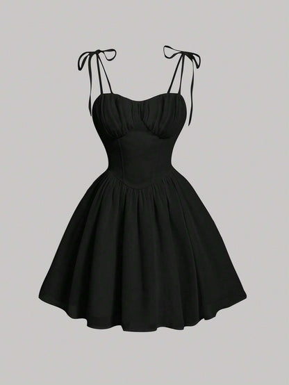 Ruched Bust Cami  Dress