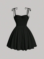 Ruched Bust Cami  Dress