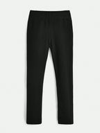 Black Heather Cropped Leggings