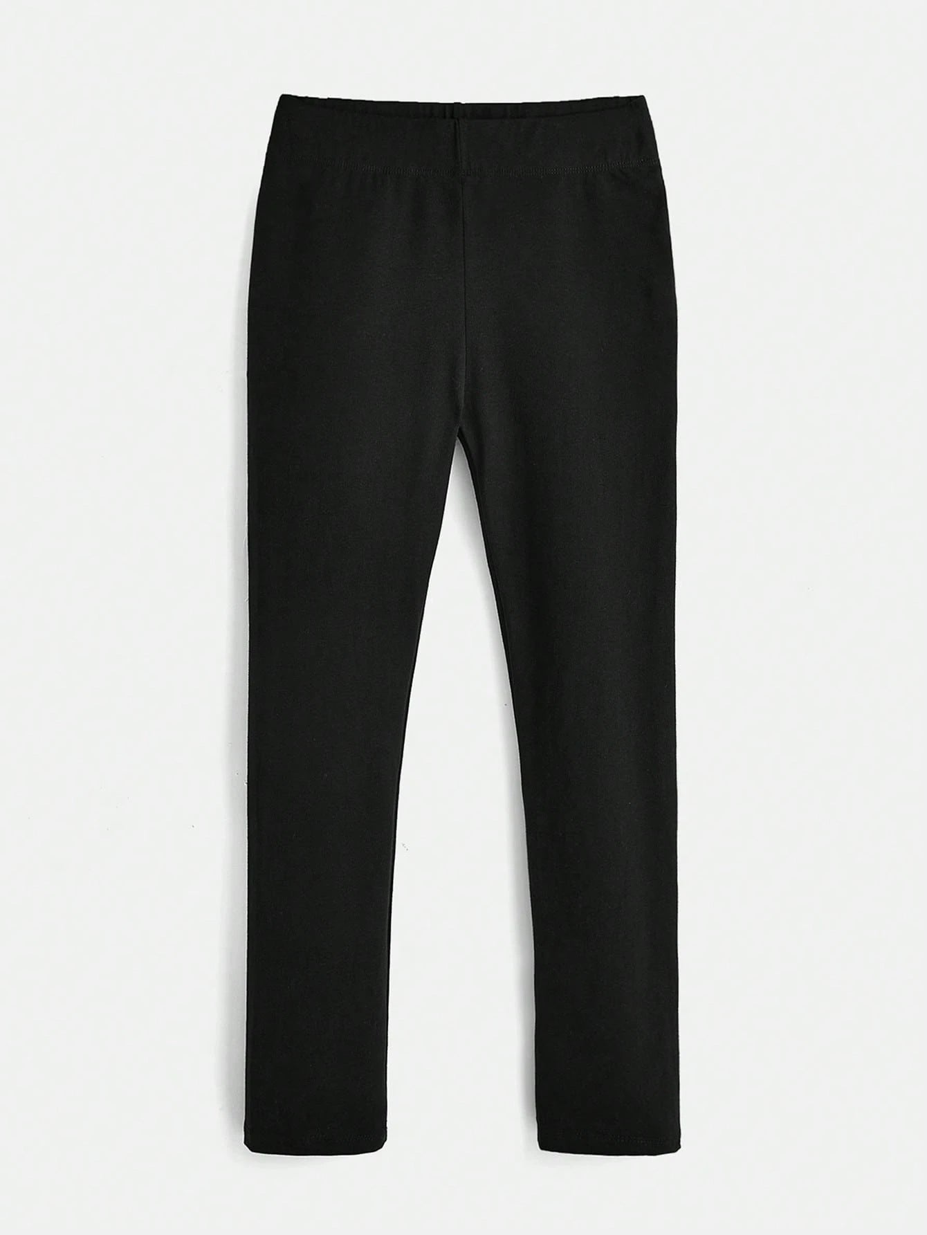 Black Heather Cropped Leggings