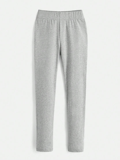 Gray Heather Cropped Leggings