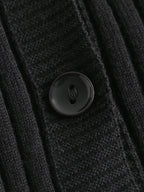 Trim Ribbed Knit Cardigan