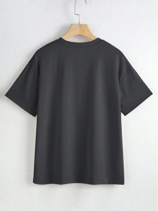 Rare Holy Spirit Round Neck Knitted Casual Short-Sleeve T-Shirt
