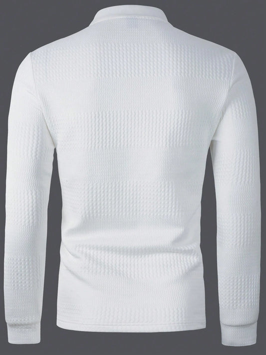 Solid Textured Polo Shirts