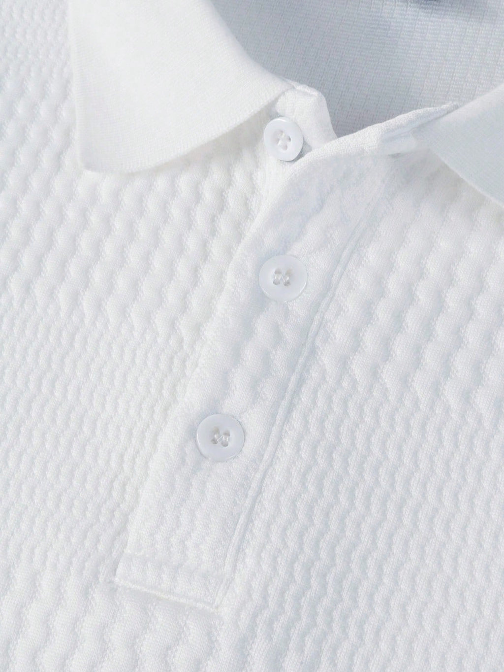 Solid Textured Polo Shirts