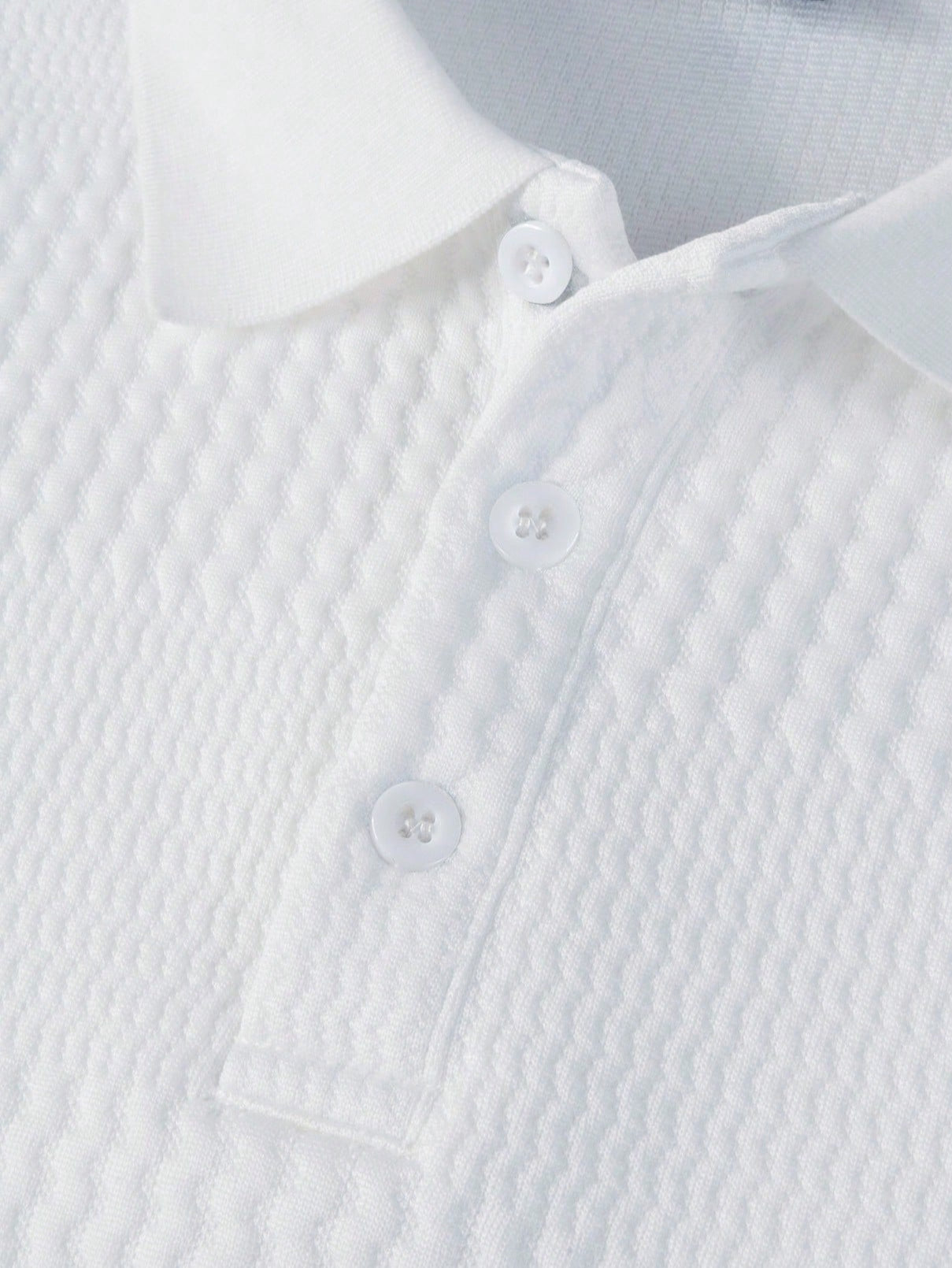 Solid Textured Polo Shirts