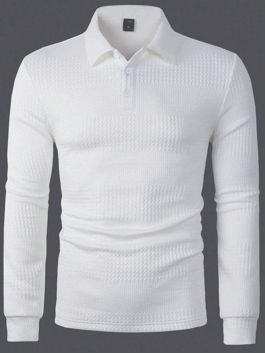 Solid Textured Polo Shirts
