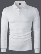 Solid Textured Polo Shirts