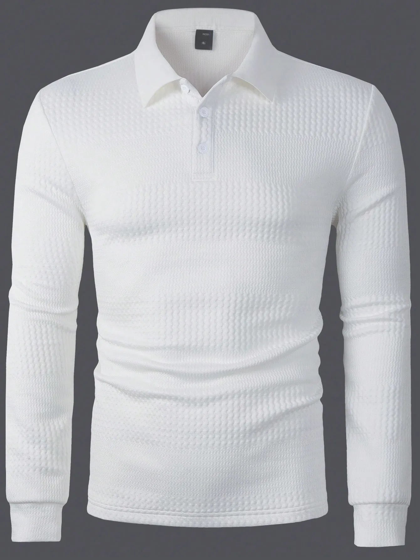 Solid Textured Polo Shirts