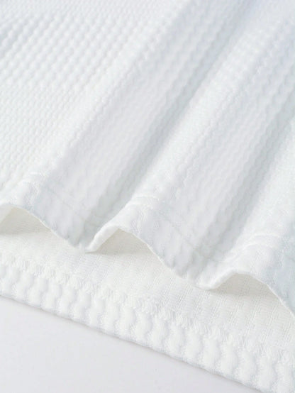 Solid Textured Polo Shirts