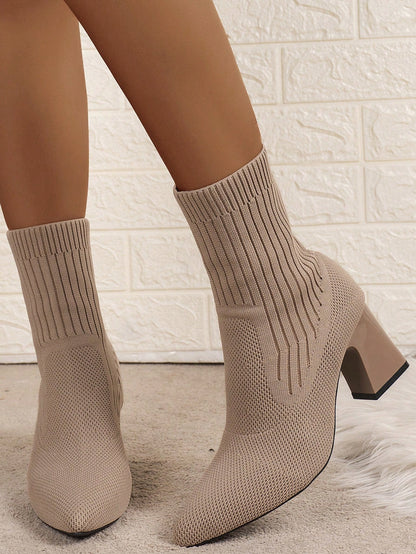 Elegant Thick Heel Boots