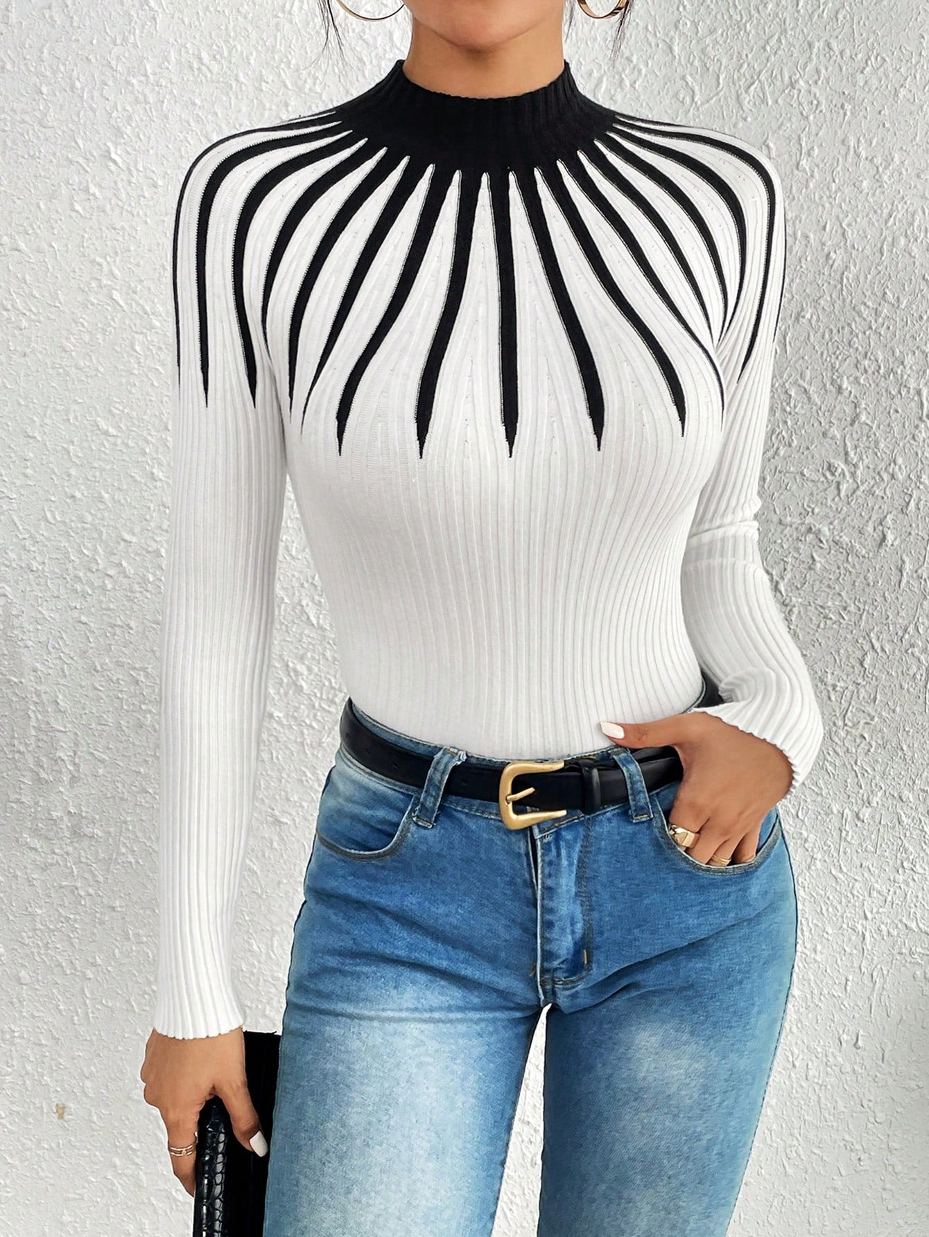 Slim Fit Knit Sweaters