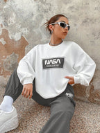 Graphic Drop Shoulder Sweatshirt & Sweatpants