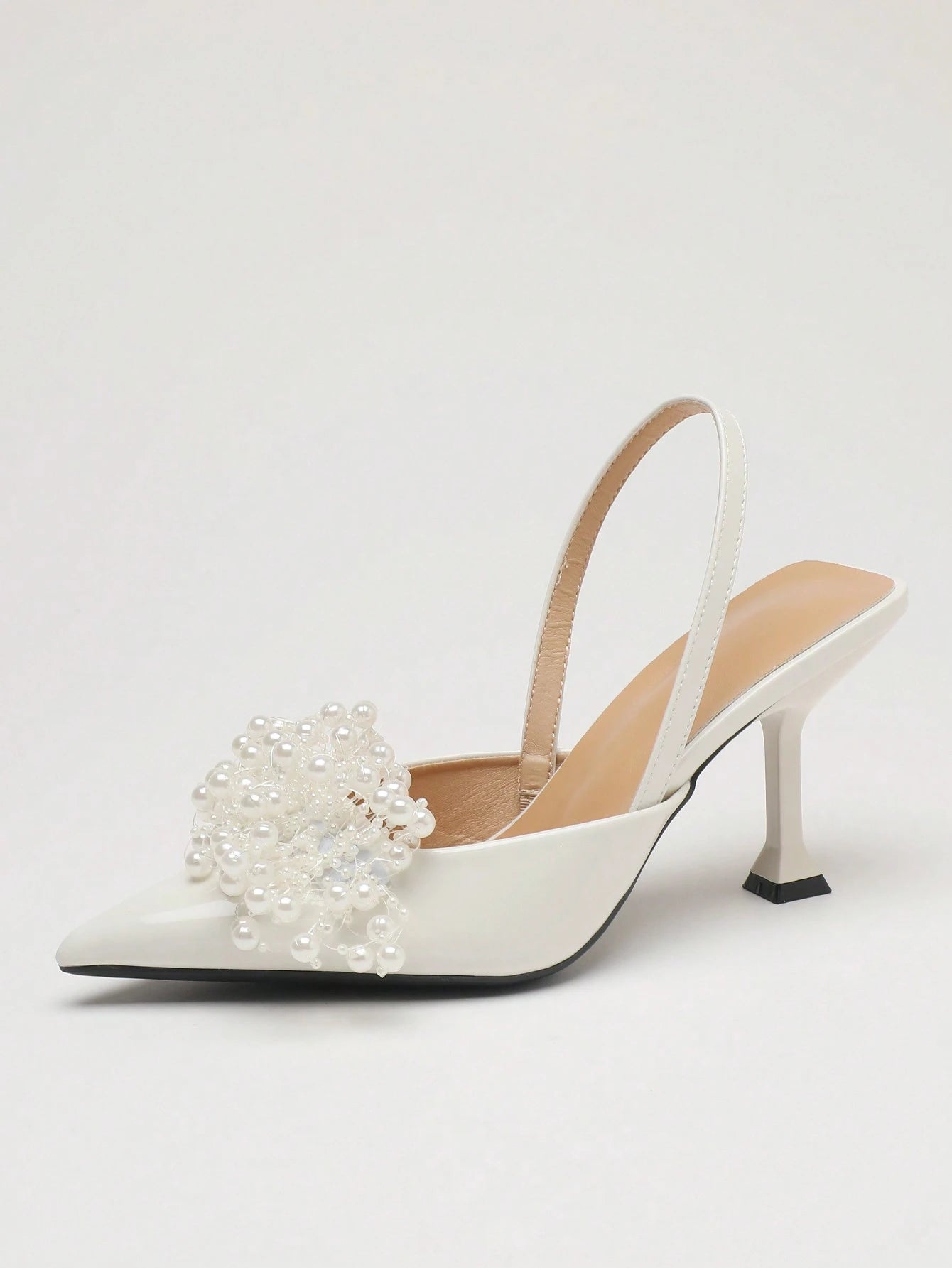 Elegant Ankle Strap Closed Toe Sandals Heel