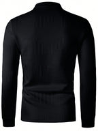 Solid Textured Polo Shirt