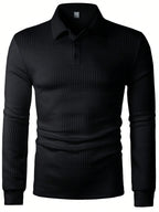 Solid Textured Polo Shirt