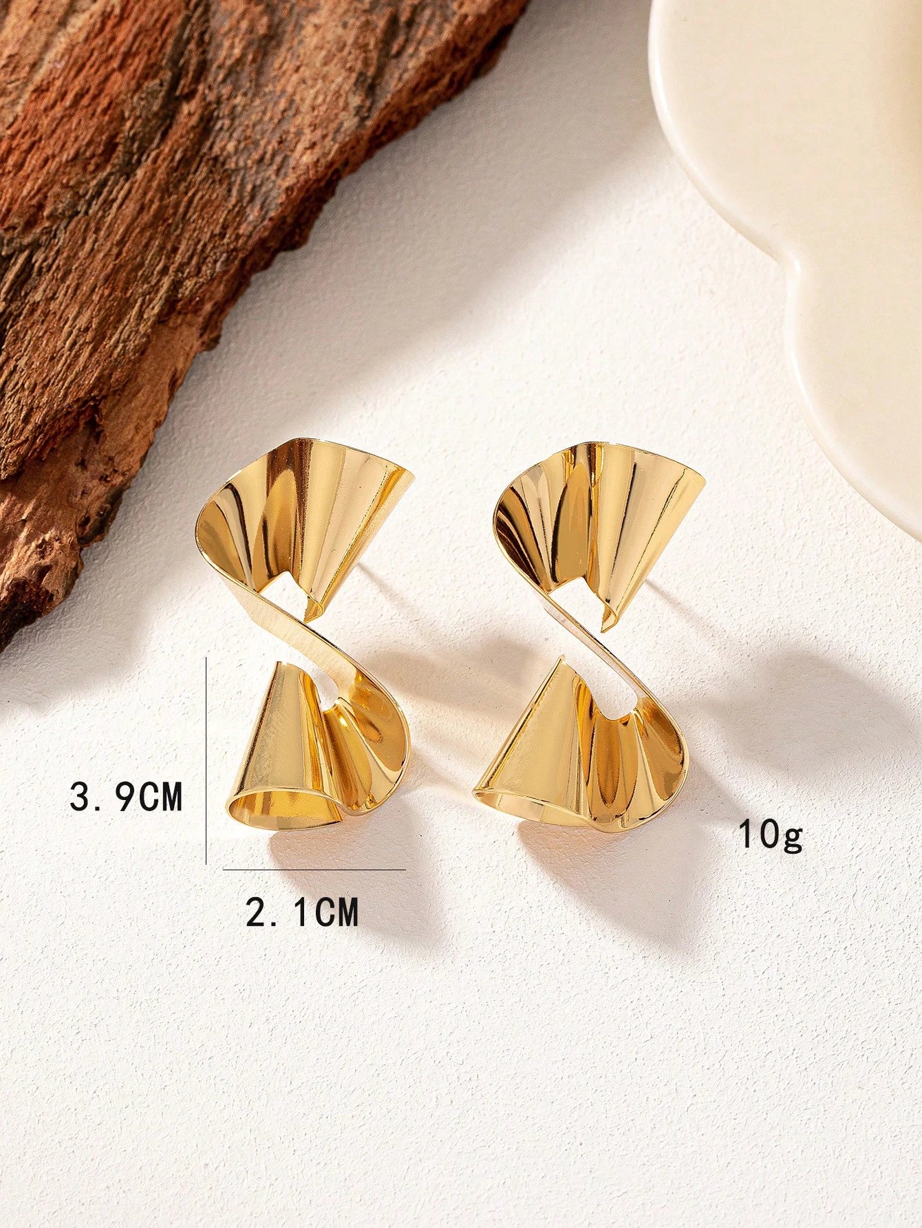 Unique Geometric Design Stud Earrings
