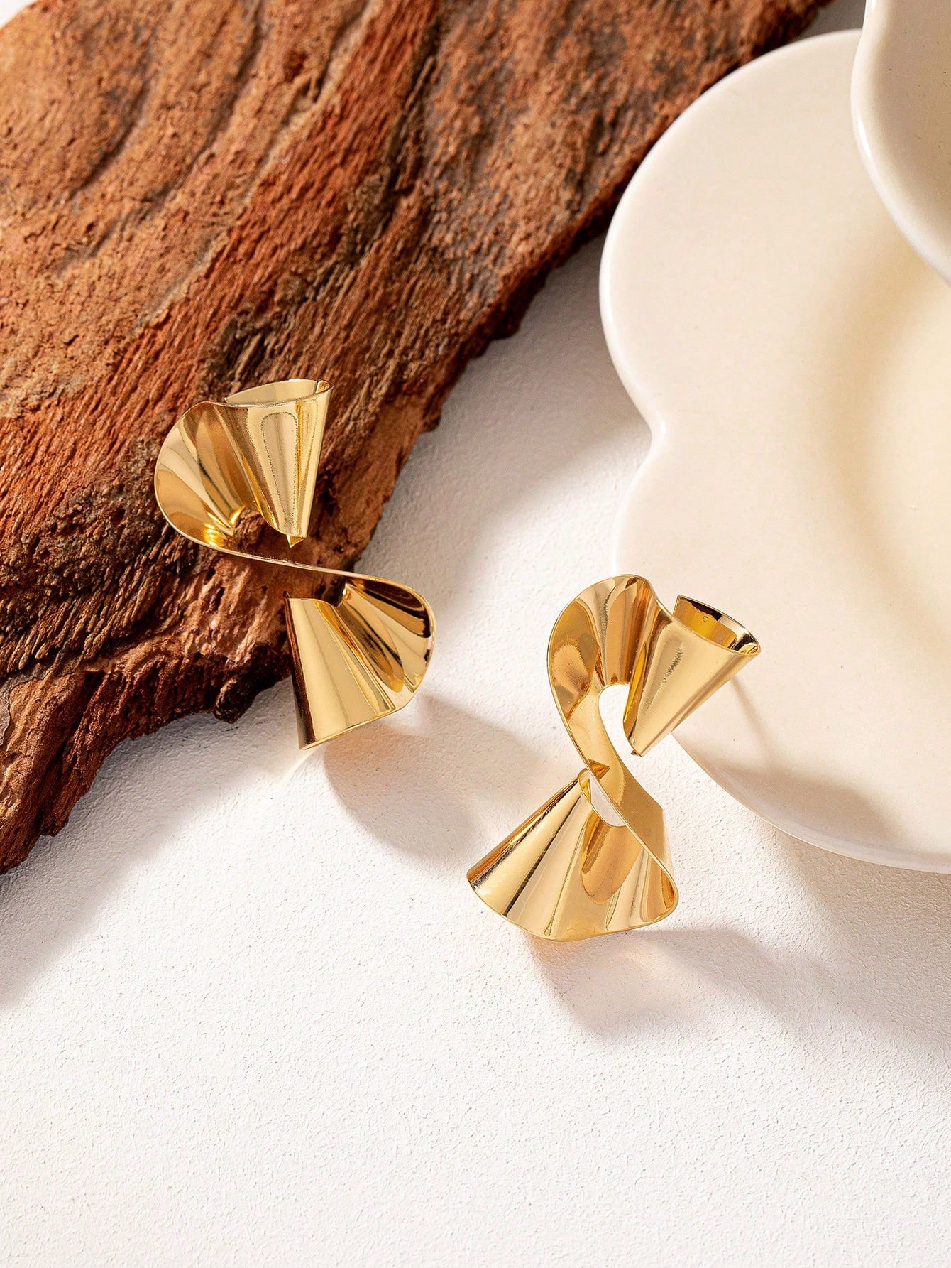 Unique Geometric Design Stud Earrings