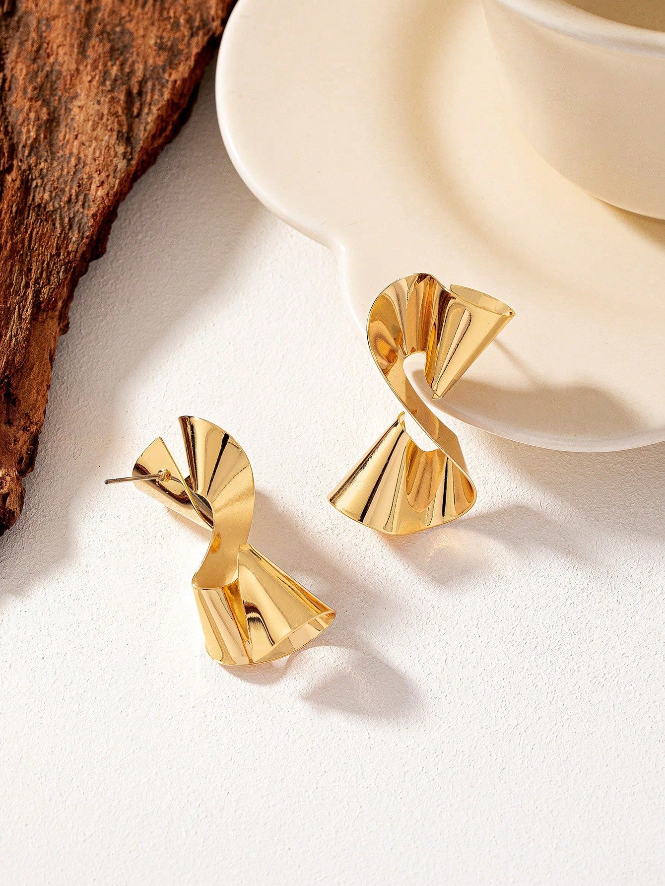 Unique Geometric Design Stud Earrings