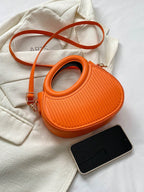 Striped Embossed Handbag