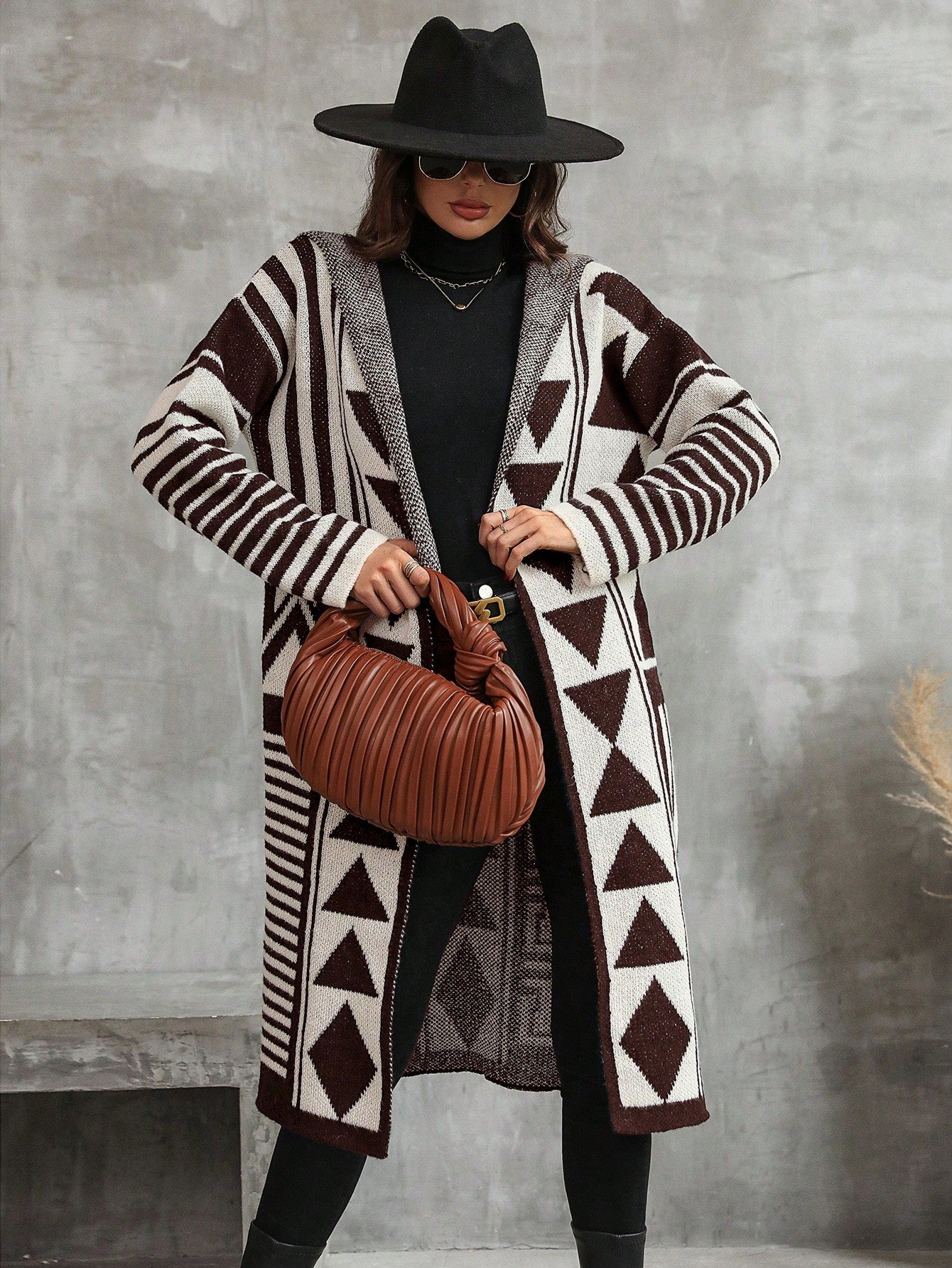 Drop Shoulder Hooded Duster Cardigan