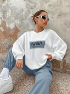 Graphic Drop Shoulder Sweatshirt & Sweatpants