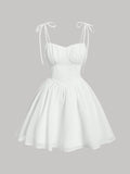 Ruched Bust Cami  Dress