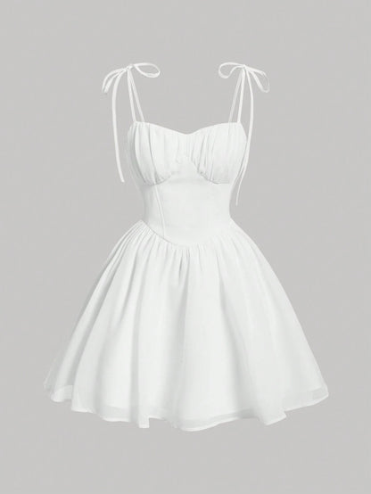 Ruched Bust Cami  Dress