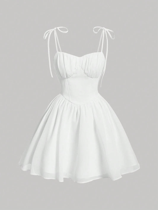 Ruched Bust Cami  Dress