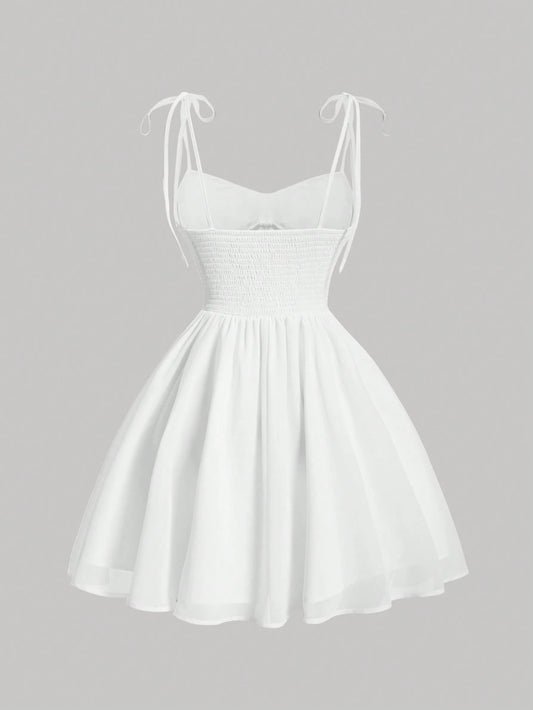 Ruched Bust Cami  Dress