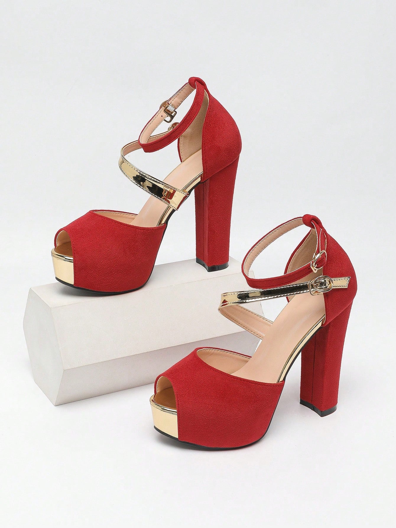 Red High Heel Sandal