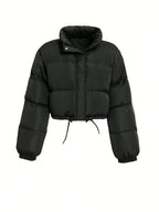 Drop Shoulder Padded Coat