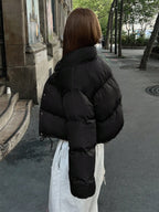 Drop Shoulder Padded Coat