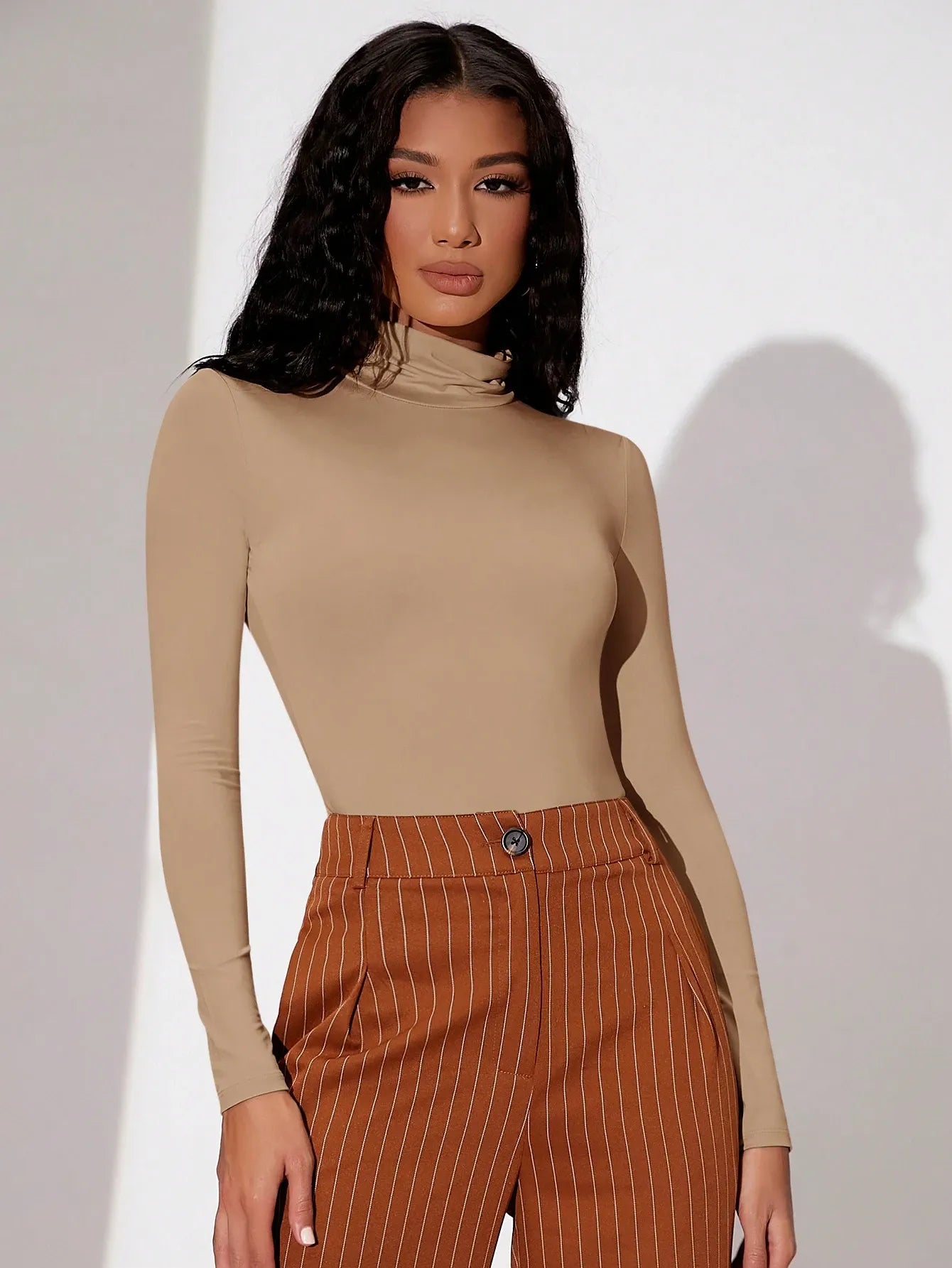 Mock Neck Long Sleeve Bodysuits