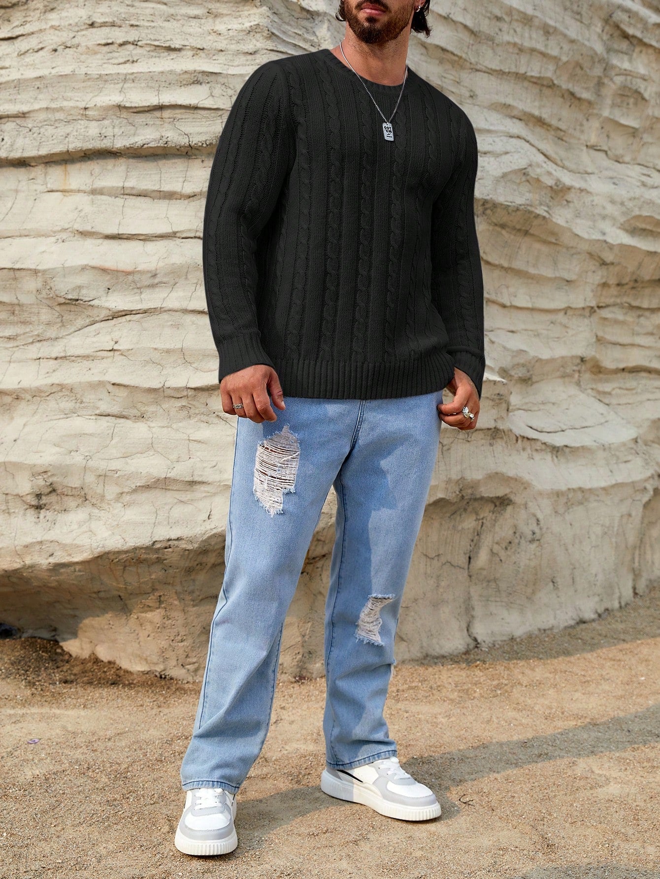 Knit Pullover Sweater