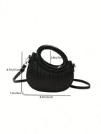 Striped Embossed Handbag