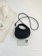 Striped Embossed Handbag