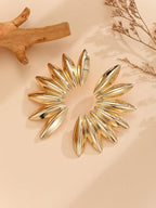 Retro Fan-Shaped Asymmetric Earrings