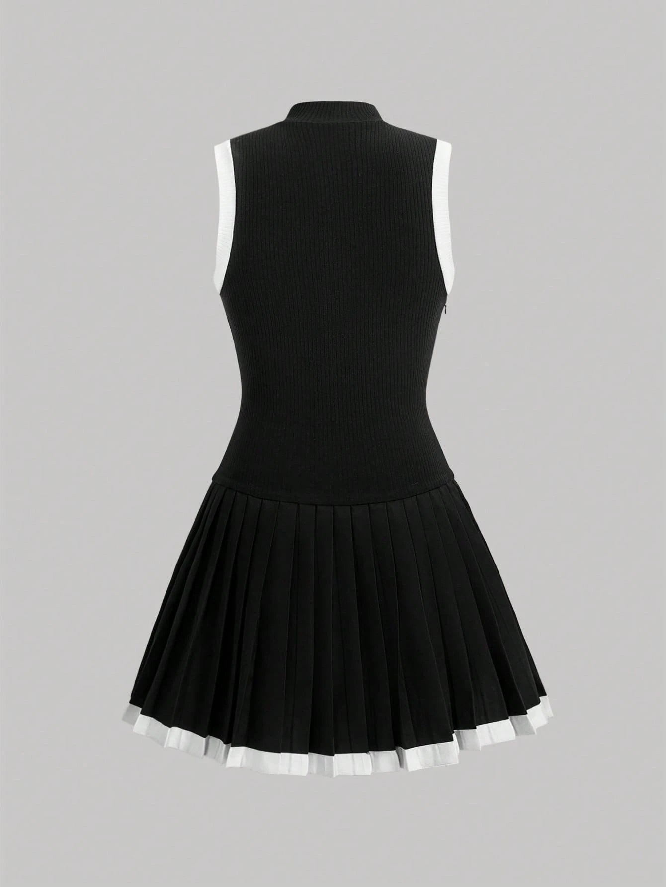 Pleated Sweater  Dress