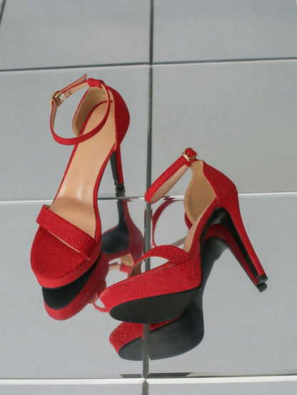 Ankle Strap High Heel Stiletto Sandals