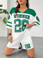 Print Tee and Track Shorts Sets