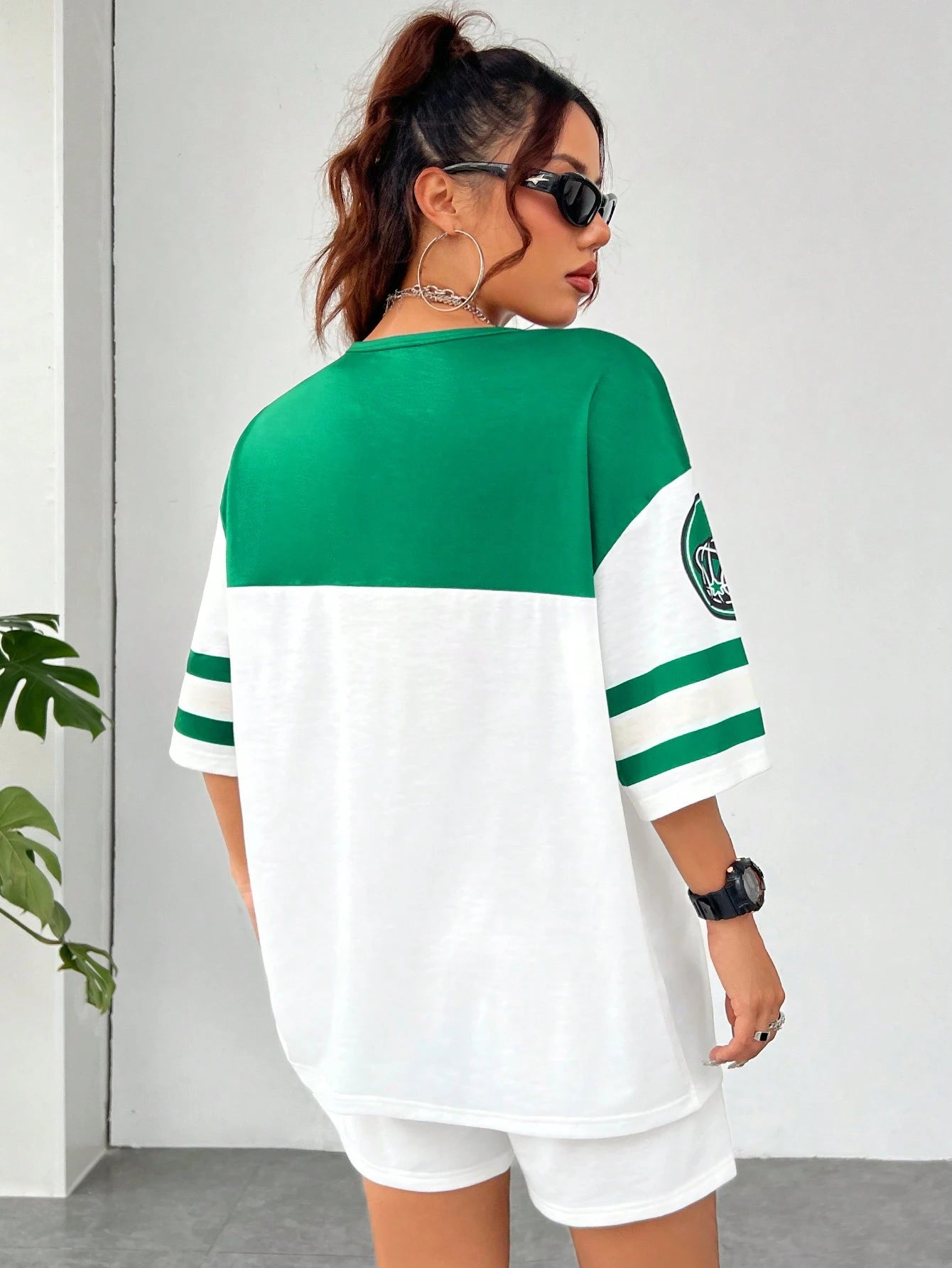 Print Tee and Track Shorts Sets